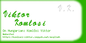 viktor komlosi business card